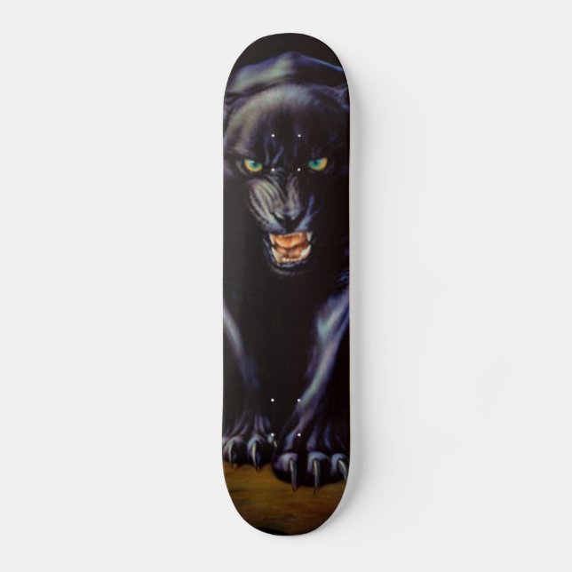 Skateboard Panthère noire (Recto)
