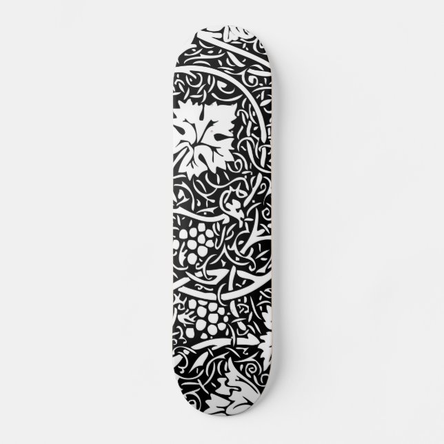 Skateboard Papier peint à motif de raisin de William Morris (Recto)