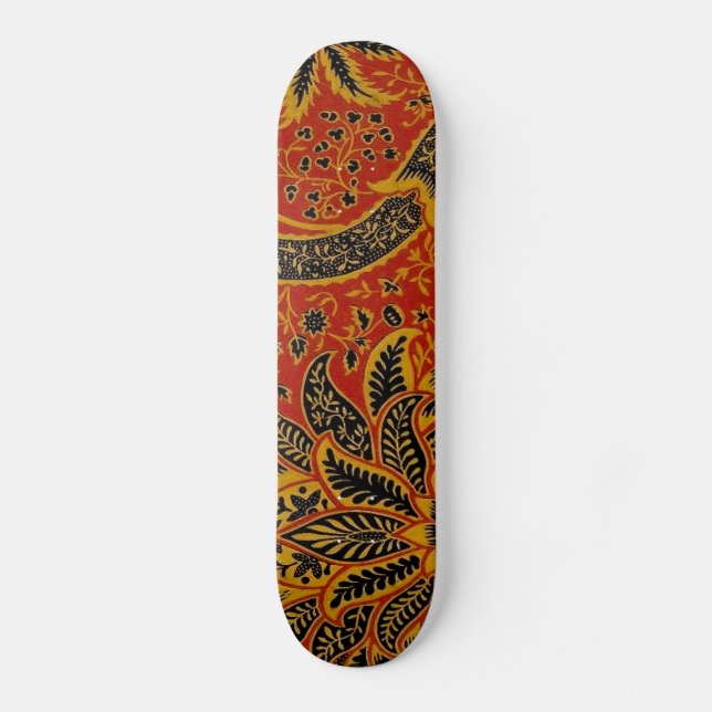 Skateboard Papier peint antique William Morris India (Recto)