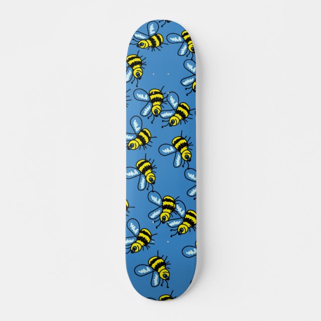 Skateboard Papier peint d'abeille (Devant)