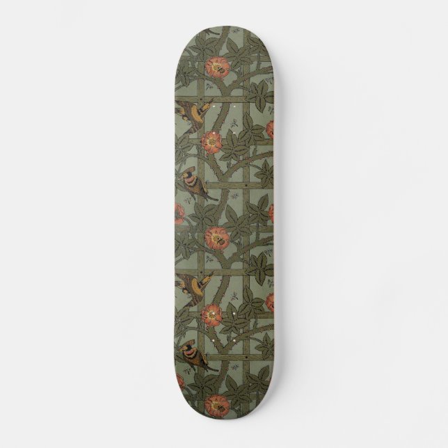 Skateboard Papier peint d'époque William Morris (Recto)