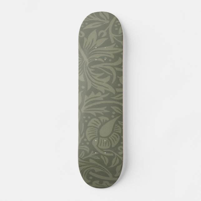 Skateboard Papier peint floral Narcisse William Morris (Recto)