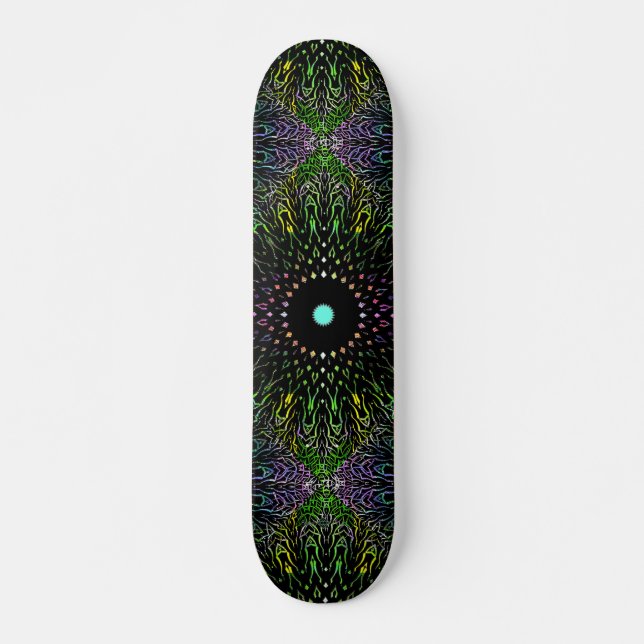Skateboard Papier peint triangle tribal (Devant)