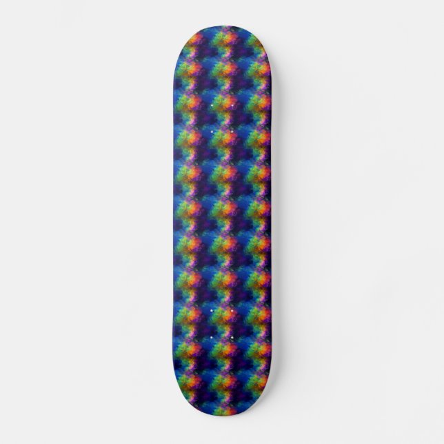 Skateboard Papier Tissu arc-en-ciel (Recto)