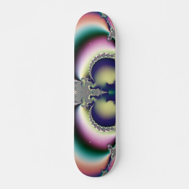Skateboard Papillon arc-en-ciel (Devant)