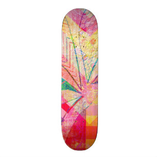 Skateboard Papillon Girly abstrait génial coloré vibrant ch