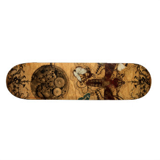 Skateboard Papillon victorien grunge de Steampunk
