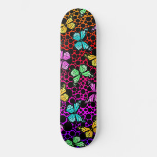 Skateboard Papillons en mousse arc-en-ciel