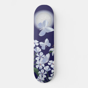 Skateboard Papillons Lune
