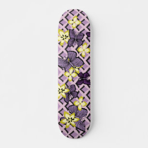 Skateboard Papillons pourpres