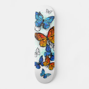 Skateboard Papillons volants Morpho et Monarch