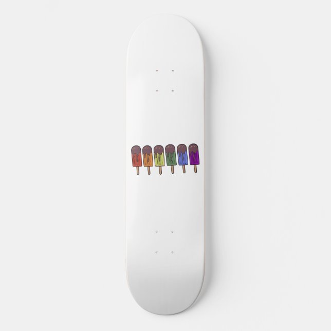 Skateboard Parade de sucettes glacées arc-en-ciel (Recto)