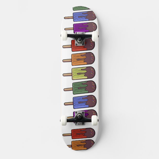 Skateboard Parade de sucettes glacées arc-en-ciel (Recto)