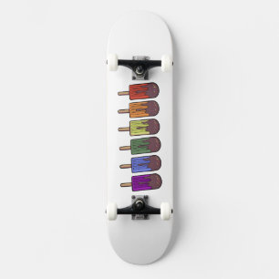 Skateboard Parade de sucettes glacées arc-en-ciel