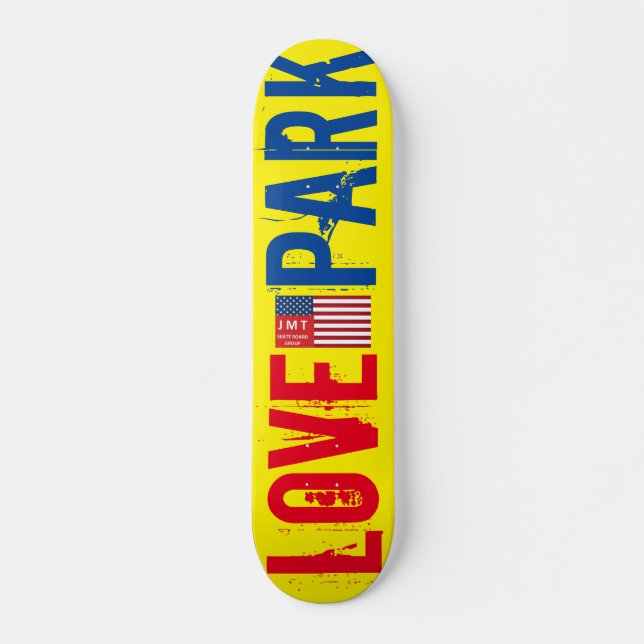 Skateboard PARC DE L'AMOUR Planche à roulettes, plateau 7¾" (Devant)