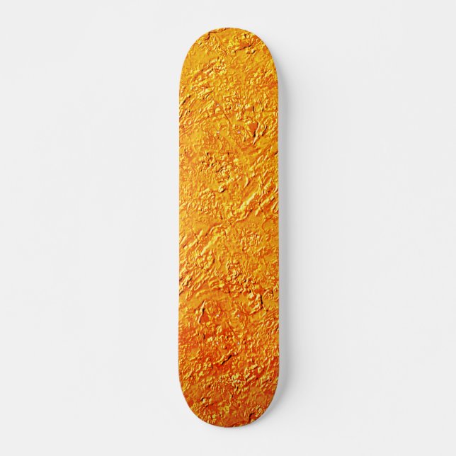 Skateboard Parede défaitecom textura amarela e laranja (Devant)