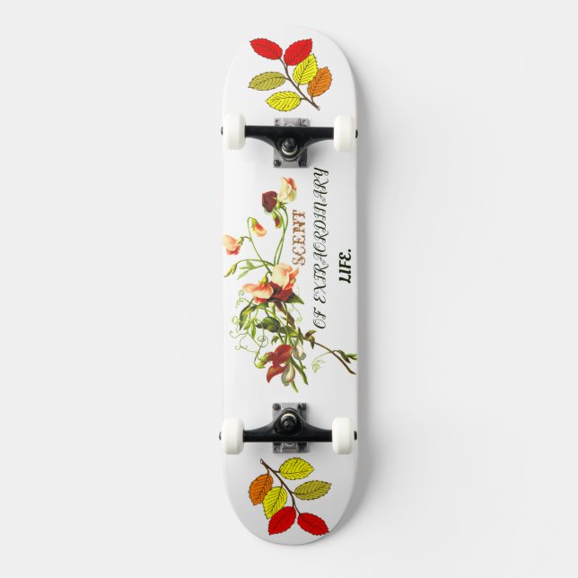 Skateboard Parfum florissant d'une image de vie extraordinair (Recto)