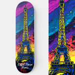 Skateboard Paris Tour Eiffel<br><div class="desc">Patinez dans les rues de Paris avec notre skateboard Tour Eiffel Travel Pop Art, un savant mélange de cool urbain et de monuments emblématiques. Personnalisez votre voyage avec du texte personnalisé et faites de chaque session une vôtre unique. C'est un autre 100% Snuggle Hamster Designs.</div>