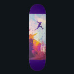 Skateboard Parkour Urban Free Runling Freestyling Art Moderne<br><div class="desc">L'impression de parkour d'un artiste coloré se pratique dans une ruelle urbaine.</div>