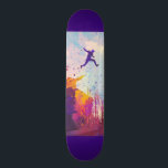 Skateboard Parkour Urban Free Runling Freestyling Art Moderne<br><div class="desc">L'impression de parkour d'un artiste coloré se pratique dans une ruelle urbaine.</div>