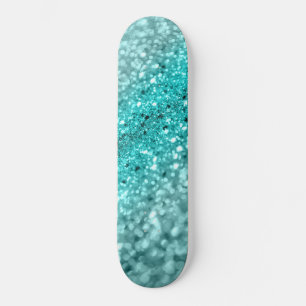 Skateboard Parties scintillant Aqua Ocean Bokeh #1 (Parties s