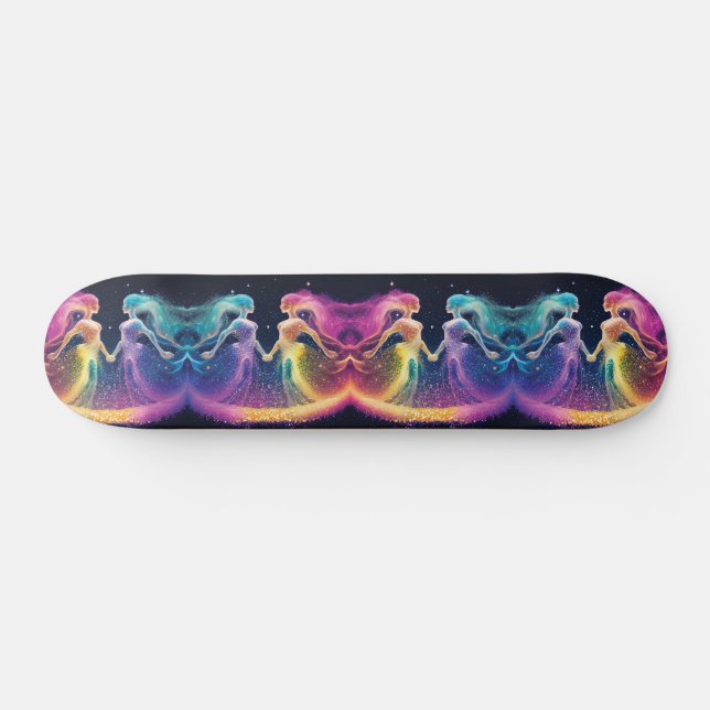 Skateboard Parties scintillant arc-en-ciel Galaxie cosmique É (Horz)