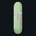 Skateboard Parties scintillant colorée Girly Liquid avec nom<br><div class="desc">Ajoutez votre nom au skateboard ainsi unique pour les filles qui aiment le sport de plein air. Il présente un effet de parties scintillant Liquide coloré. Un cadeau parfait pour l'anniversaire ou toute autre célébration ou occasion</div>