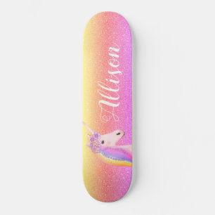 Skateboard Parties scintillant Rainbow Unicorn Sparkles perso