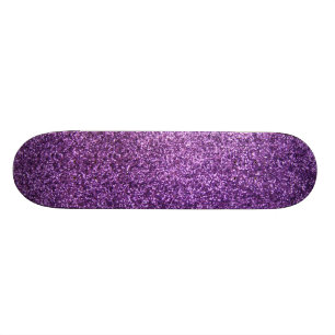Skateboard Parties scintillantes pourpres de Faux