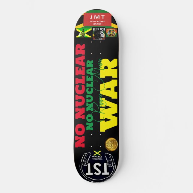 Skateboard PAS DE GUERRE NUCLÉAIRE JMT JAM 8 Patinage de 1/4  (Recto)