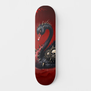 Skateboard Pas votre cygne moyen – Piques, crânes et panache.