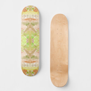 Skateboard Pastel Citrus Aquarelle Designer Imprimer Motif