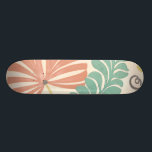 Skateboard Pastel Floral Vines et Feuilles sur Arrière - plan<br><div class="desc">Les vignes florales et les feuilles aux couleurs pastel sont les sujets de cette pièce d'Erica J. Vess. Le mélange de pastels sur l'arrière - plan crème aide le tableau à se démarquer sans accabler les sens. Mettez cette empreinte tropicale dans votre maison aujourd'hui !</div>