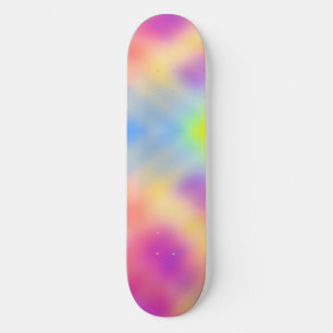 Skateboard Pastel Iridescente Coloré Design dégradé