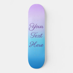 Skateboard Pastel Ombre Lavender Blue