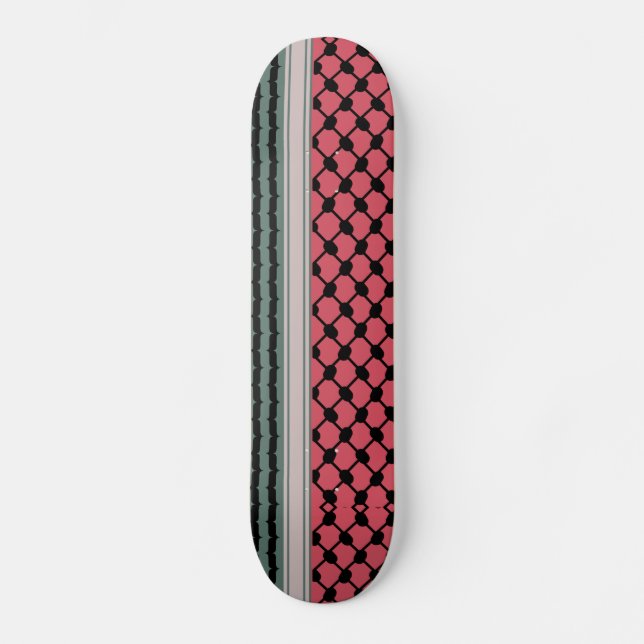 Skateboard Pastèque palestinienne Hatta Keffiyeh Kufiya Folk (Recto)