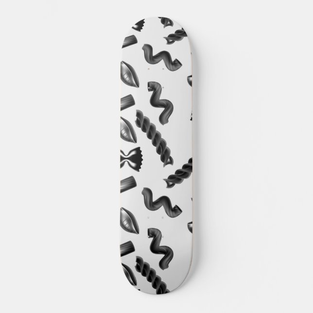 Skateboard Pâtes Diversité Gray Food Italie Lover Foody (Recto)