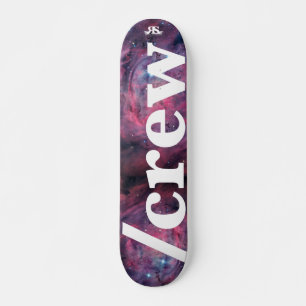 Skateboard Patin de /Crew au panneau de l'espace