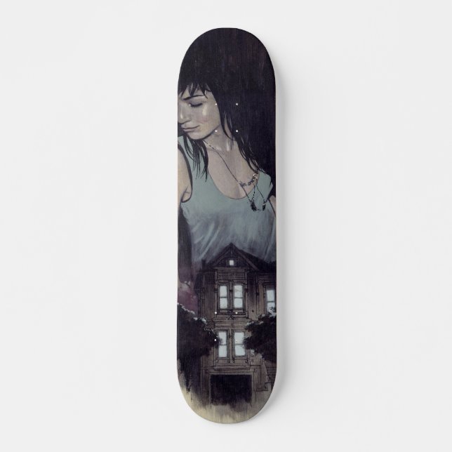 Skateboard Patin de la vie de nuit (Devant)