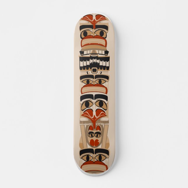 Skateboard Patin de Polonais de totem (Devant)