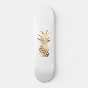 Skateboard Patinage à ananas Gold de Faux