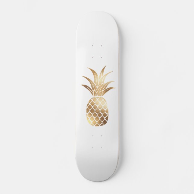 Skateboard Patinage à ananas Gold de Faux (Recto)
