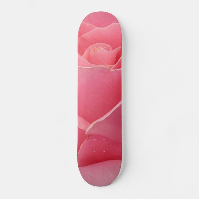 Skateboard Patinage à fleurs roses (Recto)