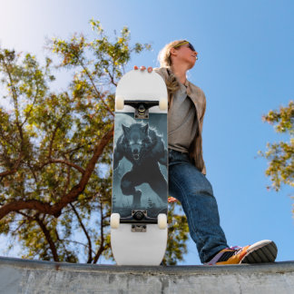 Skateboard Patinage à thème Wolf