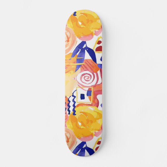 Skateboard Patinage Abstrait (Recto)