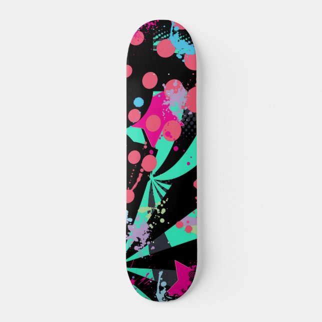 Skateboard Patinage Abstrait (Devant)