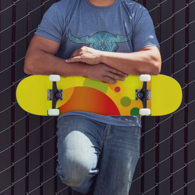 Skateboard Patinage ABSTRAIT CIRCLES (Extérieur 3)