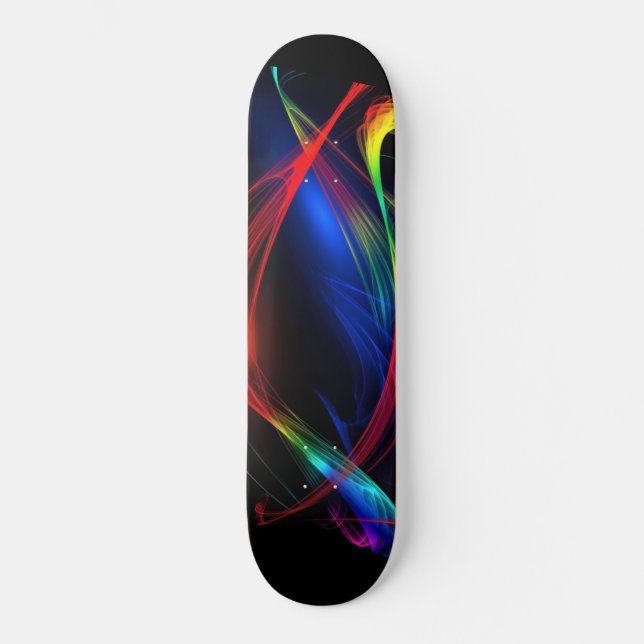 Skateboard Patinage Abstrait couleur (Recto)