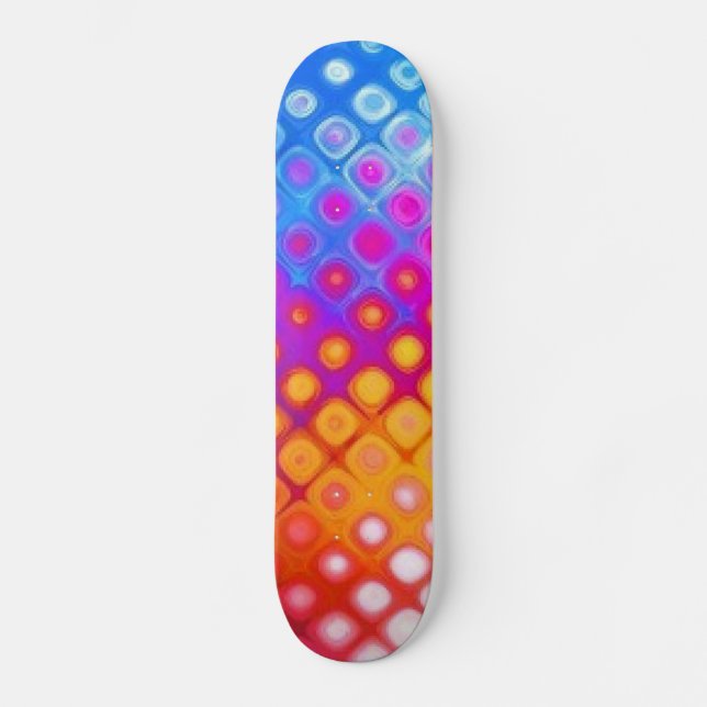 Skateboard Patinage Abstrait Multicolor (Recto)