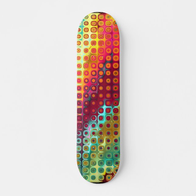 Skateboard Patinage Abstrait tropical (Devant)